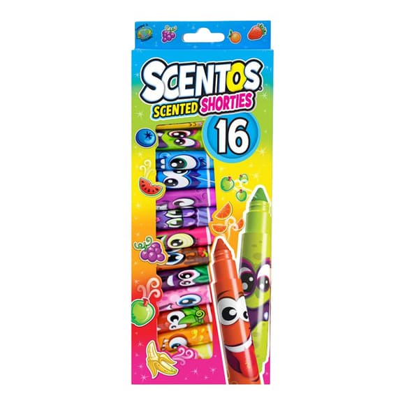 Набір ароматичних мінімаркерів для малювання Яскраві аромати Scentos 16755, 16 кольорів