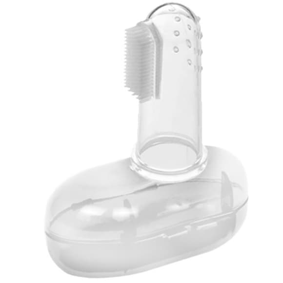 Силиконовая зубная щетка для десен MGZ-0706(Crystal) в футляре