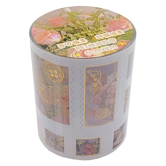 Декоративна стрічка з наліпками "Стиль Романтик" XM-JD2858-4, 6 см 2 м 