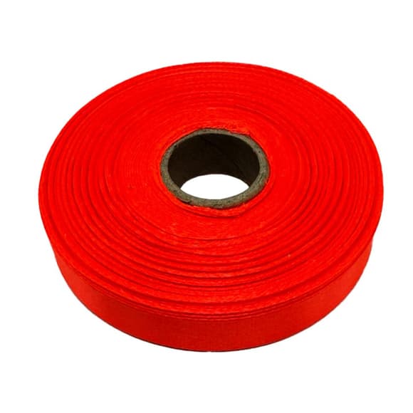 Атласная лента "Оранжевый Неон" АБ-623 ширина 1,2 см, длина 23 метра