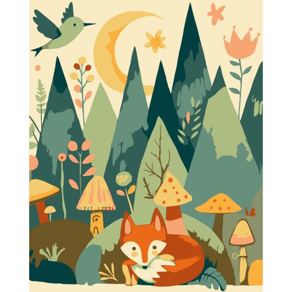 Картина по номерам "Вечерний лес" 15579-AC 40х50 см