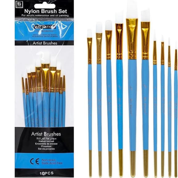 Набір пензликів художніх BREA1013K-1, 10 шт 