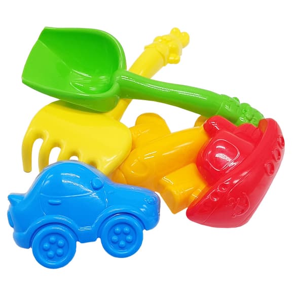 Набор для песочницы "Колокольчик №4" 1005 лопатка, грабли, пасочки