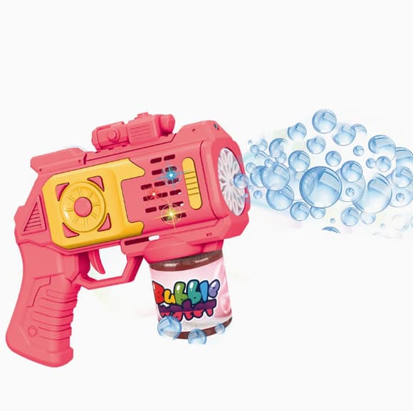 Генератор мыльных пузырей "Бластер" 666-1(Pink) подсветка