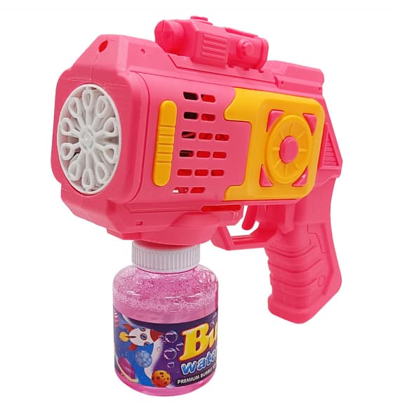 Генератор мыльных пузырей "Бластер" 666-1(Pink) подсветка