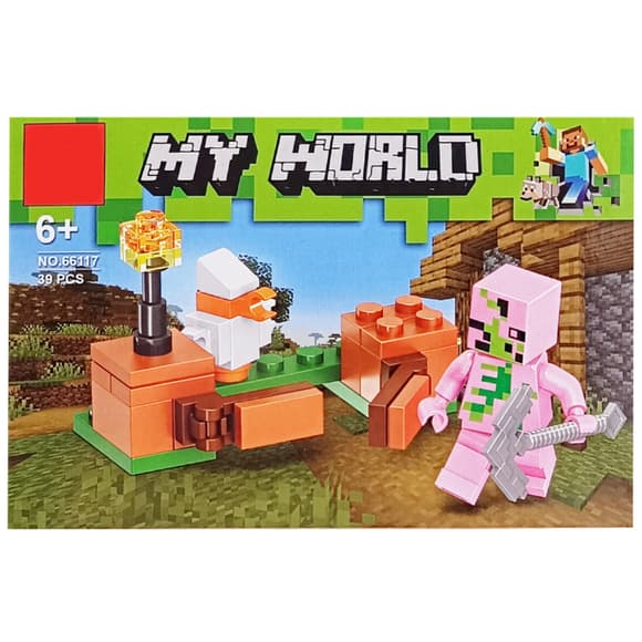 Конс труктор детский "Minecraft" 66117-6, 39 деталей
