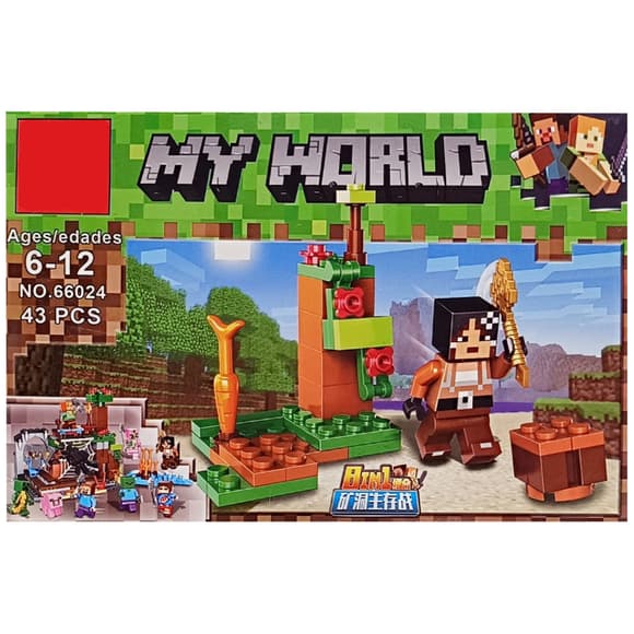 Кон структор детский "Minecraft" 66024K-8, 40 деталей
