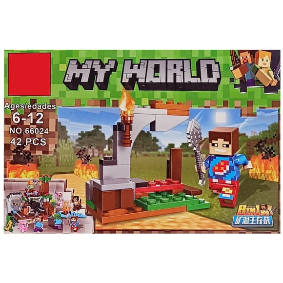 Конст руктор детский "Minecraft" 66024K-6, 41 деталь