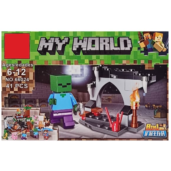 Кон структор детский "Minecraft" 66024K-4, 40 деталей
