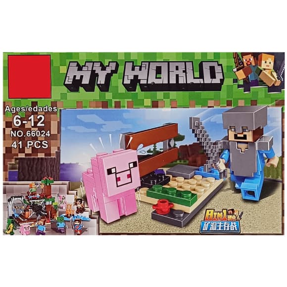 Конст руктор детский "Minecraft" 66024K-2, 42 детали