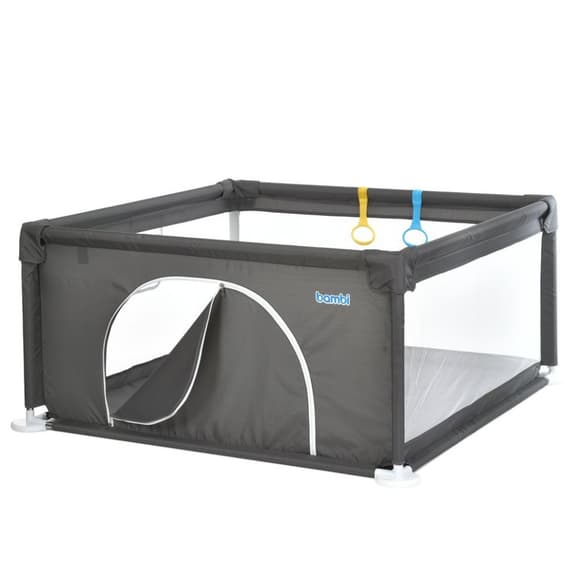 Дитячий манеж MR 1339-G, сірий, ширина з ніжками 132 см
