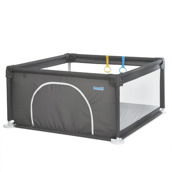 Дитячий манеж MR 1339-G, сірий, ширина з ніжками 132 см