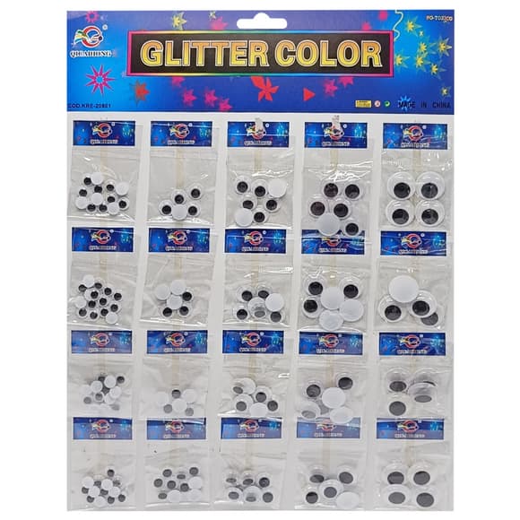 Творческий набор для аппликаций "Глаза" 929446, 5 размеров