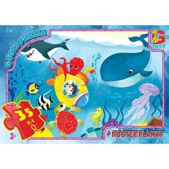 Дитячий пазл "Таємниці океану" GF02 постер 35 елементів