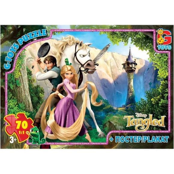 Детский пазл "Рапунцель" TA002 плакат 70 элементов