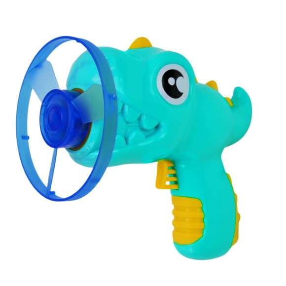 Детский пистолет запускалка Динозаврик HM-03(Blue) 4 диска