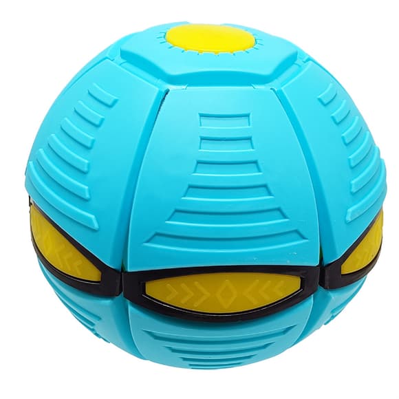 Летящий трансформерный мяч 1002-3(Turquoise) светится