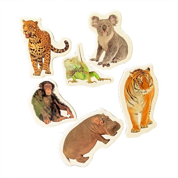 Дитячий набір магнітів "Тварини ЗОО" ML4032-22 в наборі 6 магнітів