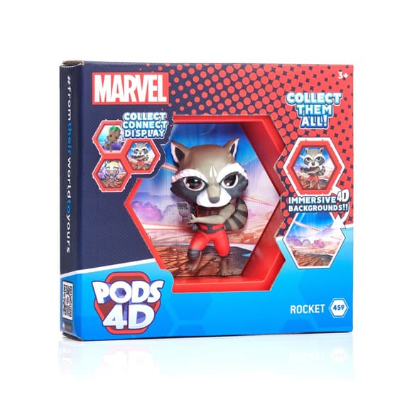 Коллекционная фигурка Ракета WOW! PODS 4D MVL-1038-12 серии "Марвел"