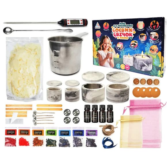 Набір для виготовлення соєвих свічок Maxi SSM-002 в кашпо