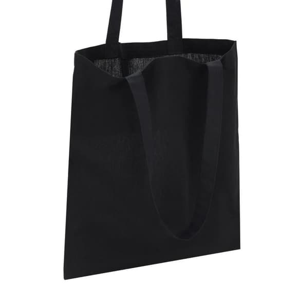 Екосумка для покупок Сумка-шоппер чорна, розмір 38 х 42 см (140 г/м2)