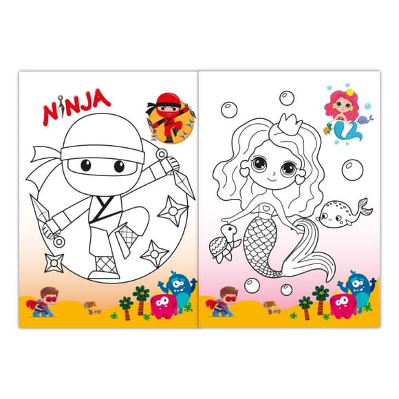 Дитяча розмальовка "Мульті-пульті" РМ-77-03 з маскою