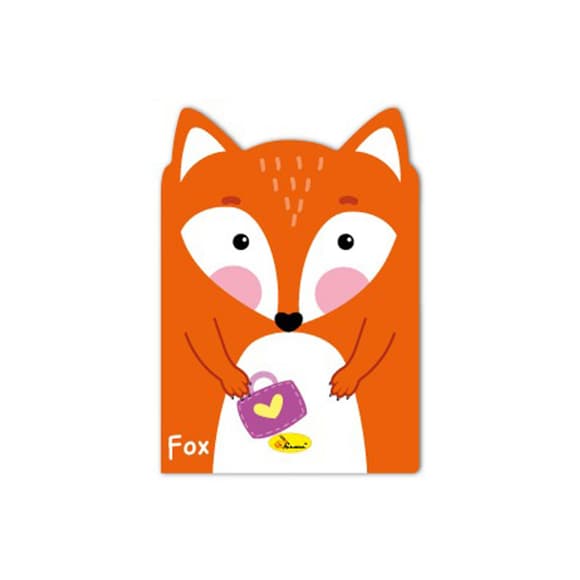 Детский блокнот с ушками "Fox" АП-1803-03, 24 страницы