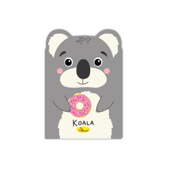 Дитячий блокнот з вушками "Koala" АП-1803-06, 24 сторінки