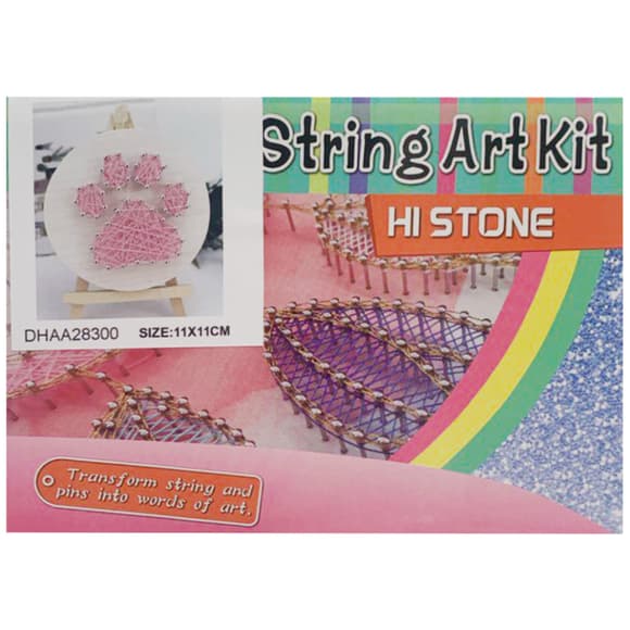 Дитячий набір для творчості стрінг-арт "Лапка" YG0115(28300) дерев'яна основа