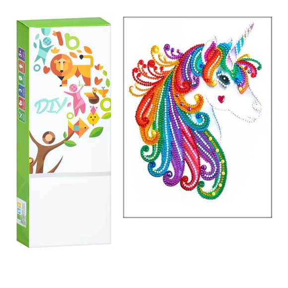 Дитячий набір для творчості Алмазна мозаїка "Єдиноріг" ST001