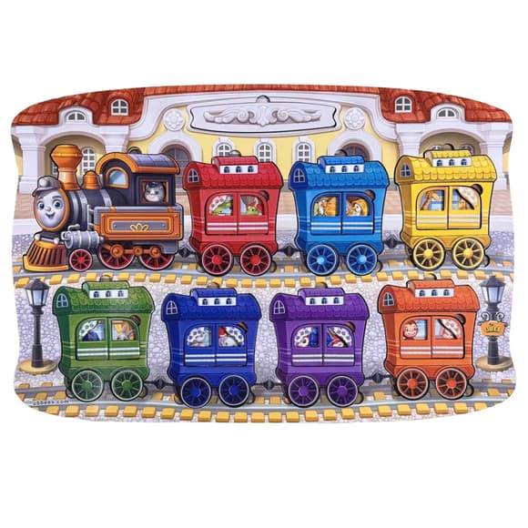 Дерев'яний дитячий сортер "Потяг великий" (ПСД296) PSD296 