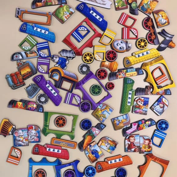 Дерев'яний дитячий сортер "Потяг великий" (ПСД296) PSD296 