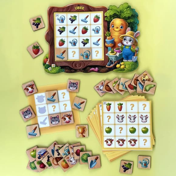 Детская настольная игра "Судоку" (ПСД297) PSD297, 70 фишек