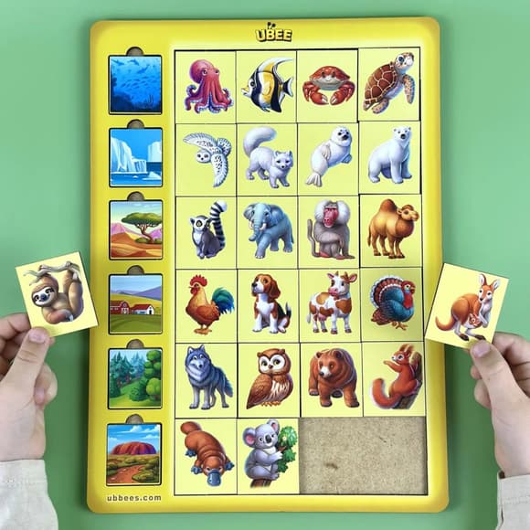 Дерев'яний дитячий сортер "Асоціації тварини" (ПСД300) PSD300