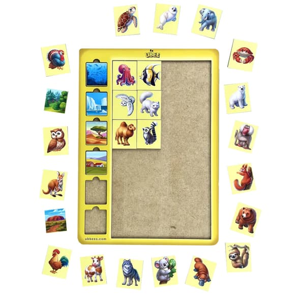 Дерев'яний дитячий сортер "Асоціації тварини" (ПСД300) PSD300