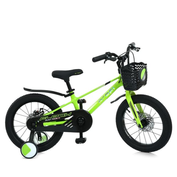 Велосипед дитячий Flash MB 1683 NEON GREEN, колеса 16 дюймів