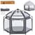 Дитяча платка манеж MR 1515 Platinum Grey 140х124х110 см