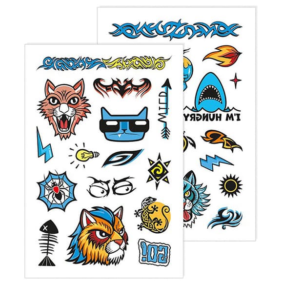 Тимчасові татуювання для старших хлопчиків Акула 10100699, 2 аркуші