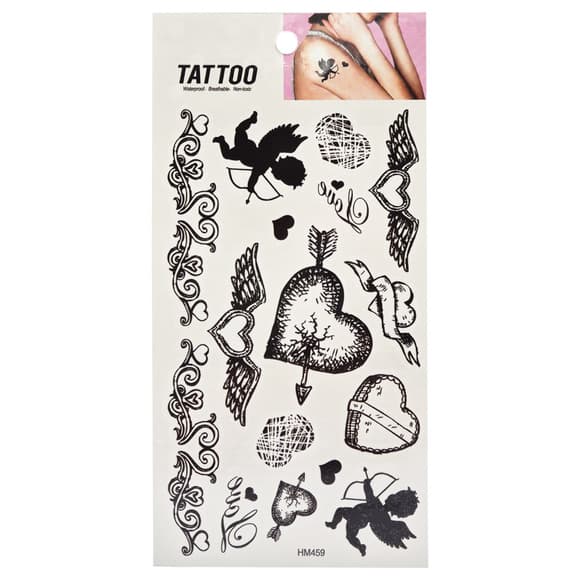 Тимчасове татуювання "Black hearts Tattoo" 1020-HM459