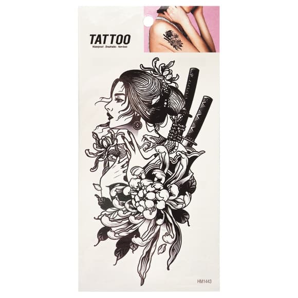 Временная татуировка "Девушка со змеей Tattoo" 1020-HM1443