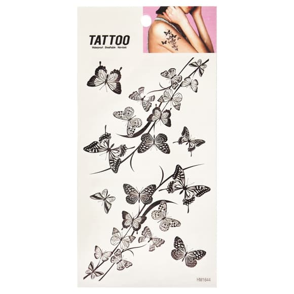 Временная татуировка "Бабочки на ветке Tattoo" 1020-HM1644
