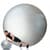 Фитбол мяч для фитнеса HMS NE-FB-65G, серый 65 см