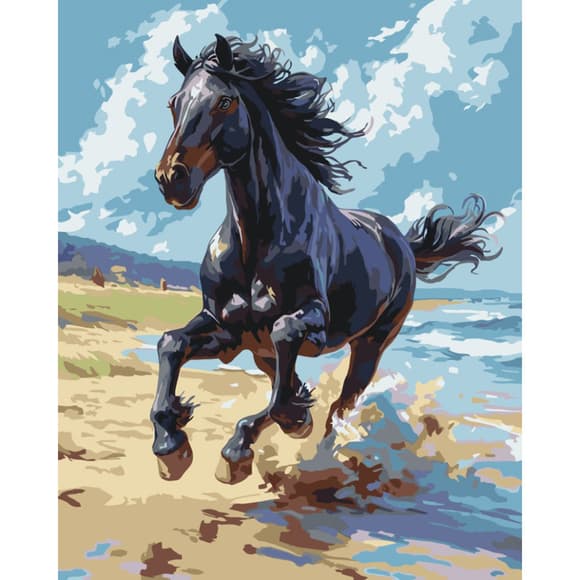 Картина по номерам "Благородный скакун" 11703-AC 40х50 см