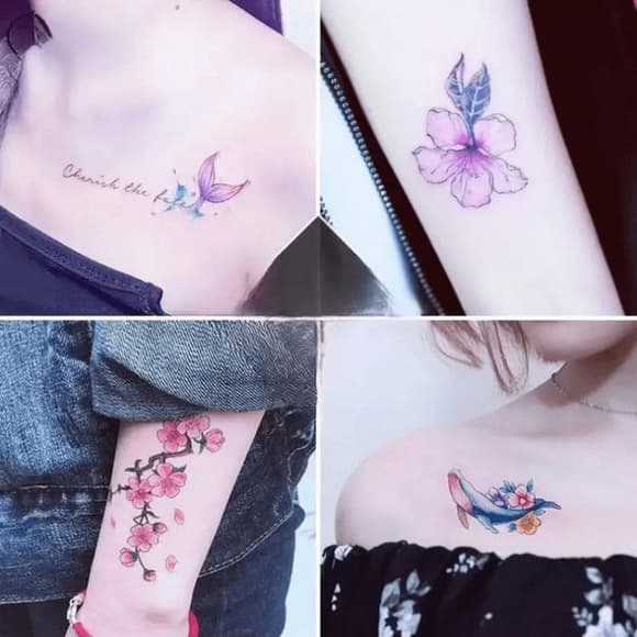 Набор детских временных тату "Цветные мини №1" color-tattoo-mini-set-30