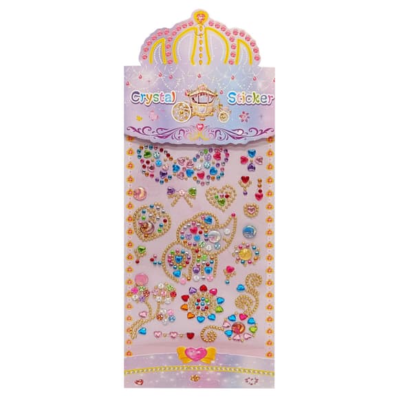 Наклейки декоративні "Кристали" XY-022-4 на планшеті