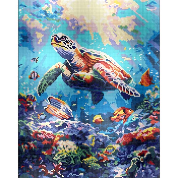 Алмазна мозаїка "Морський спокій" ©art_selena_ua AMO8099, 40х50 см