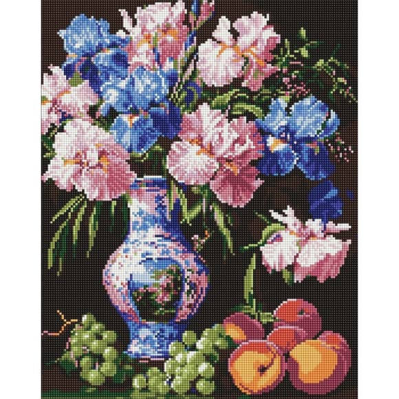 Алмазна мозаїка "Краса ірисів" ©sophiia_іllustrations AMO8123, 40х50 см 