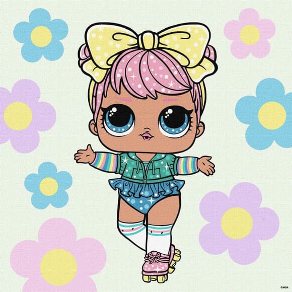 Картина по номерам "L.O.L. Surprise! Spring Bling Dawn" KHO1101, 40х40 см