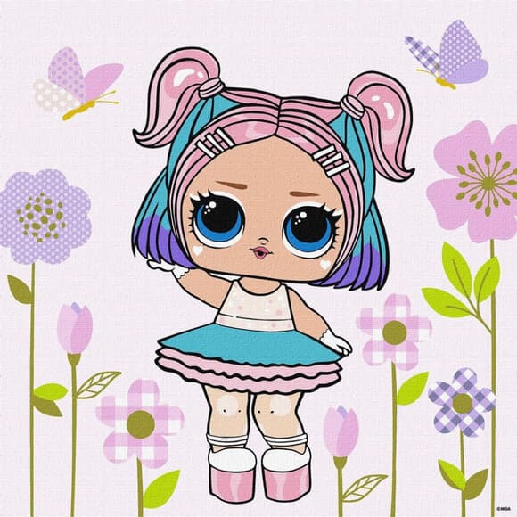 Картина по номерам "L.O.L. Surprise! HipHop4Lyfe CandyQT" KHO1104, 40х40 см  