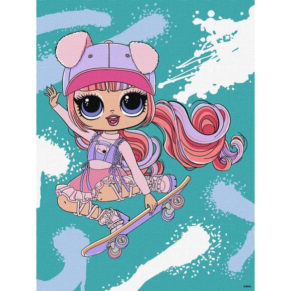 Картина за номерами "Tweens LOL Skate Dance Ali Dance" KHO1207, 30х40 см   